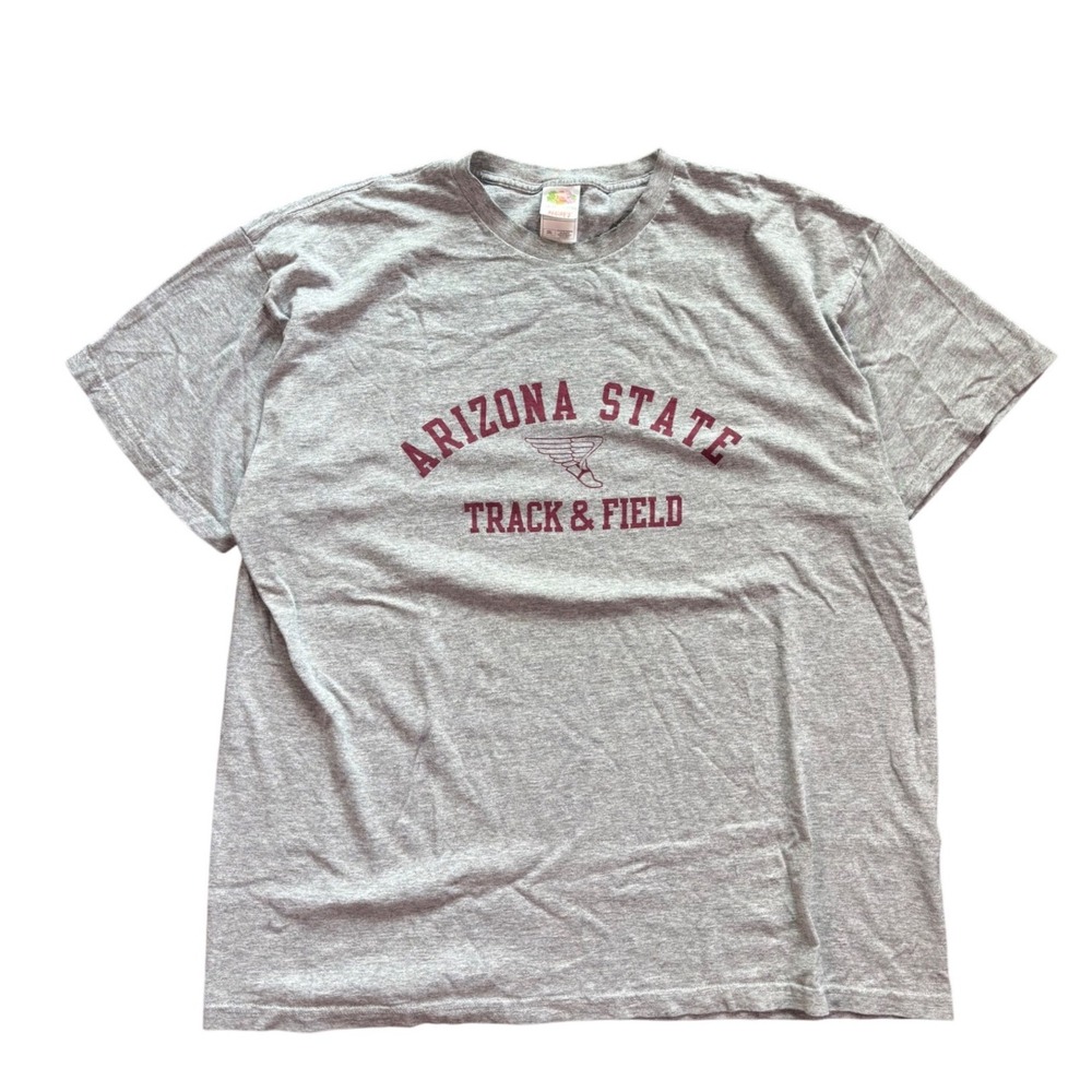 Vintage 00's ASU Arizona State University Track & Field T Shirt Size XXL